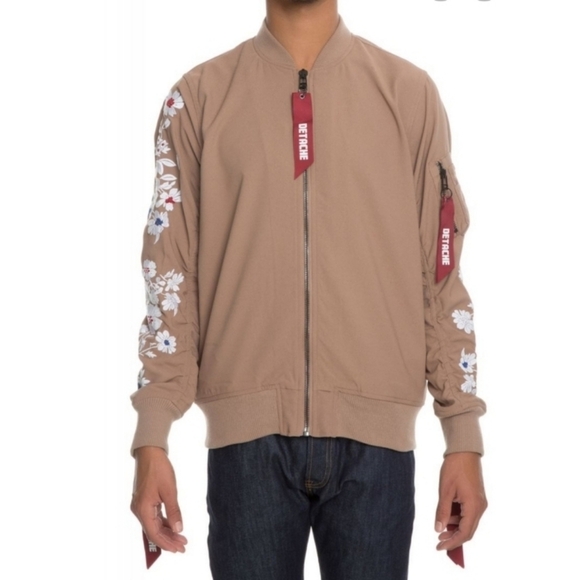 SOLD! Detache Labs Cria Floral Bomber SZ Med - Picture 1 of 6